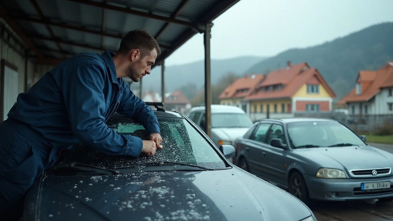 Jak poznat, že je auto poškozené kroupami