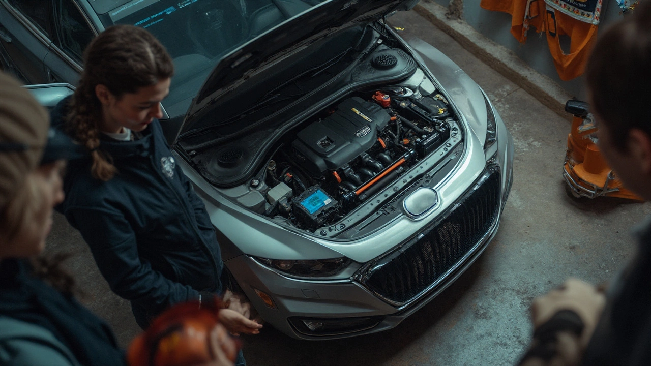 Příklady, checklisty a tabulky: benzín, diesel, hybrid, EV