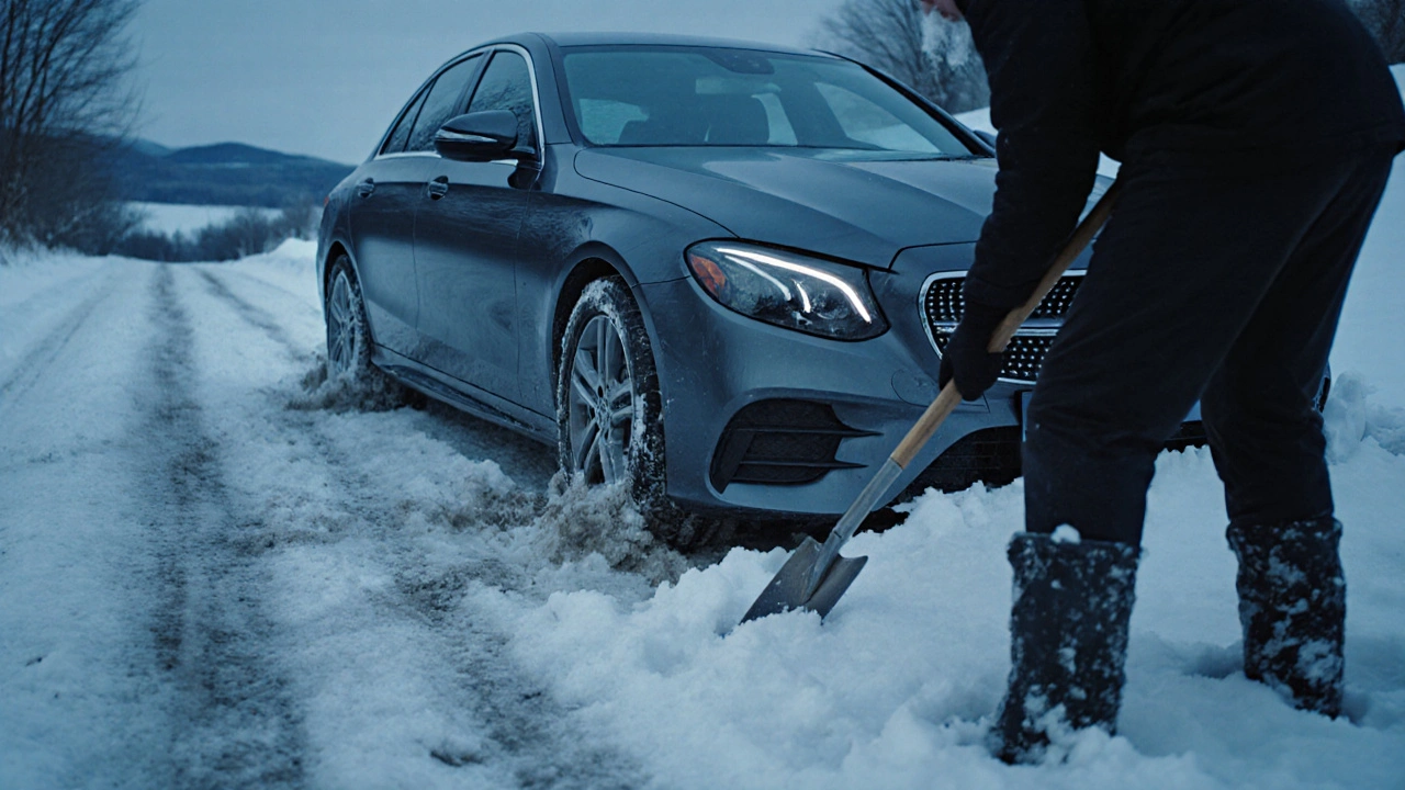Co dělat, když zapadne auto - praktický návod pro Mercedes-Benz