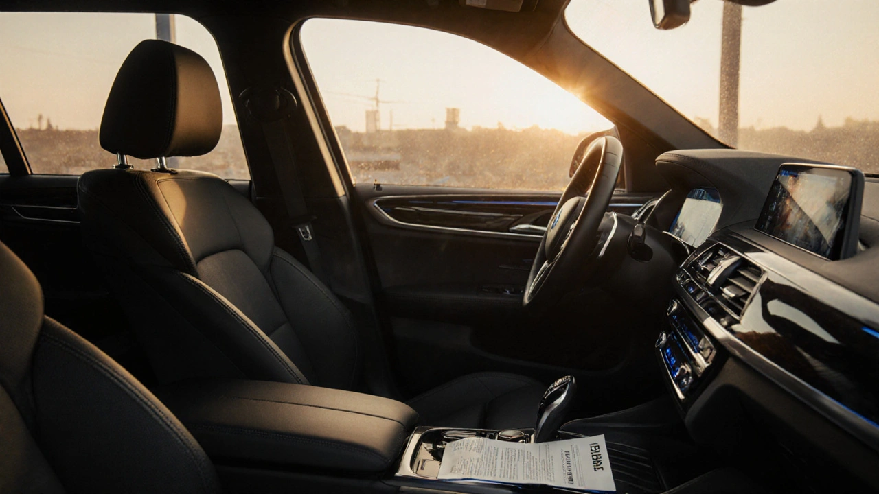 Interiér náhradního BMW X3 s premium vybavením a potvrzením zdarma.