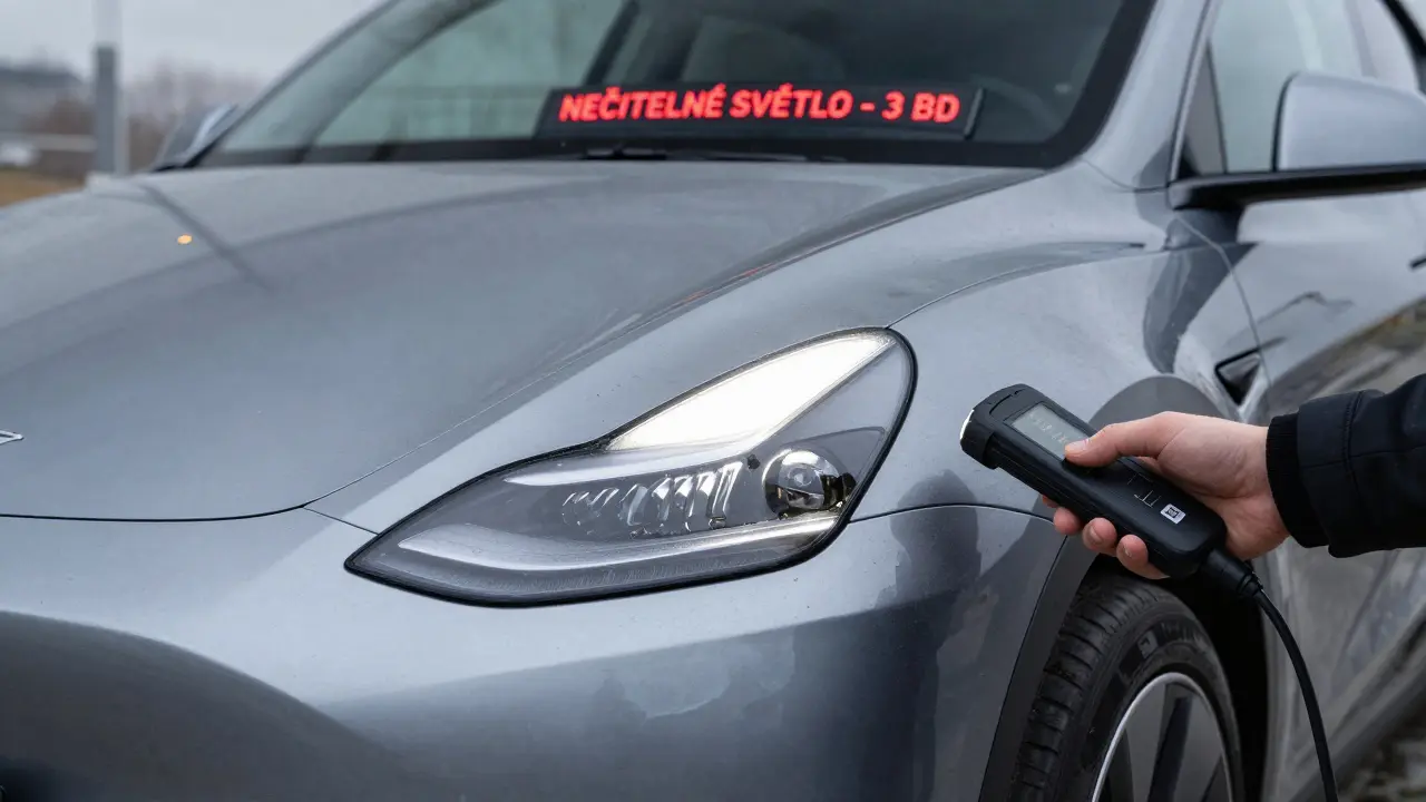 Kolik bodů za propadlou STK 2024 u Tesla? Aktuální pravidla a co hrozí