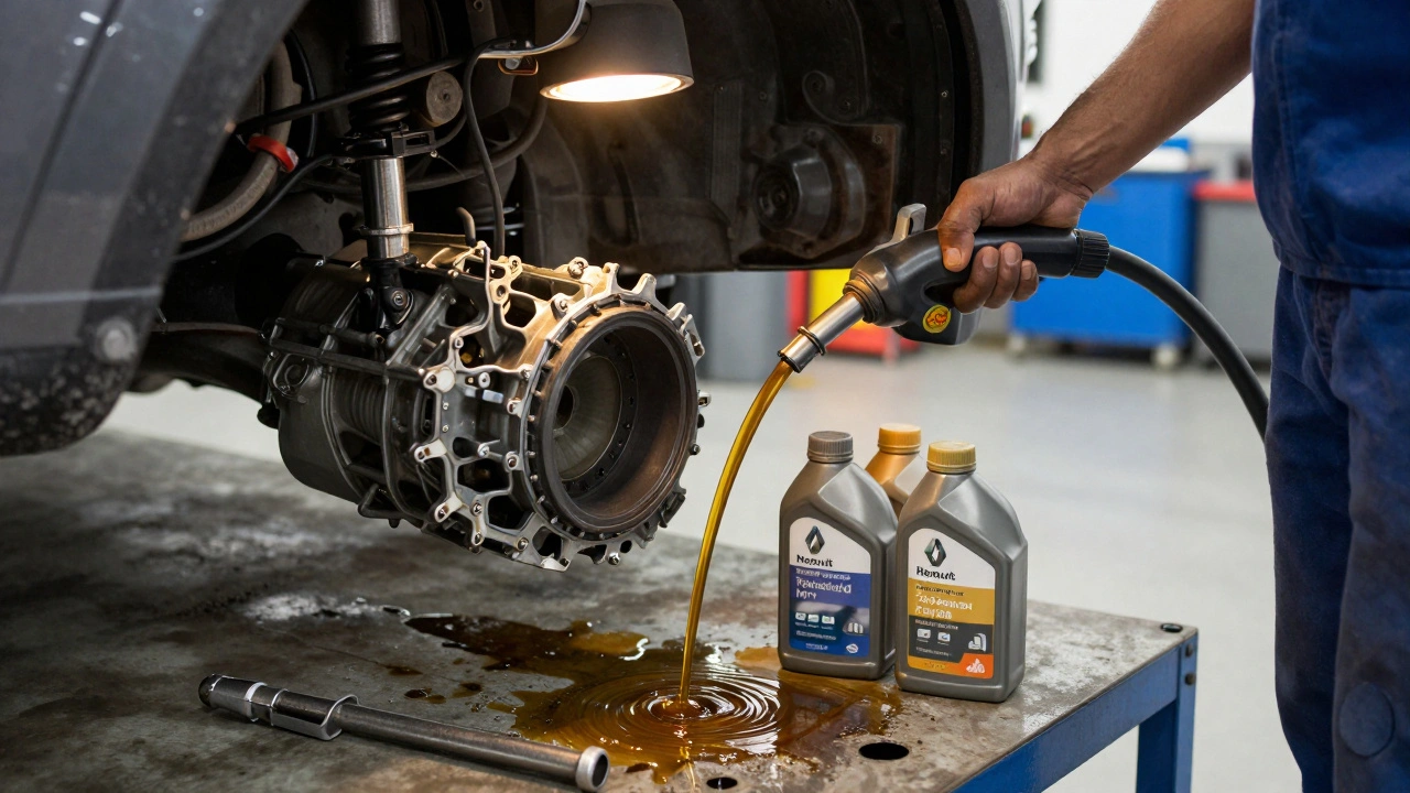 Kolik stojí výměna oleje v manuální převodovce u Renaultu?