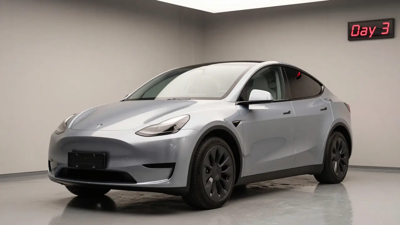 Jak dlouho schne lak na autě Tesla - reálné časy a tipy pro nové vozidlo