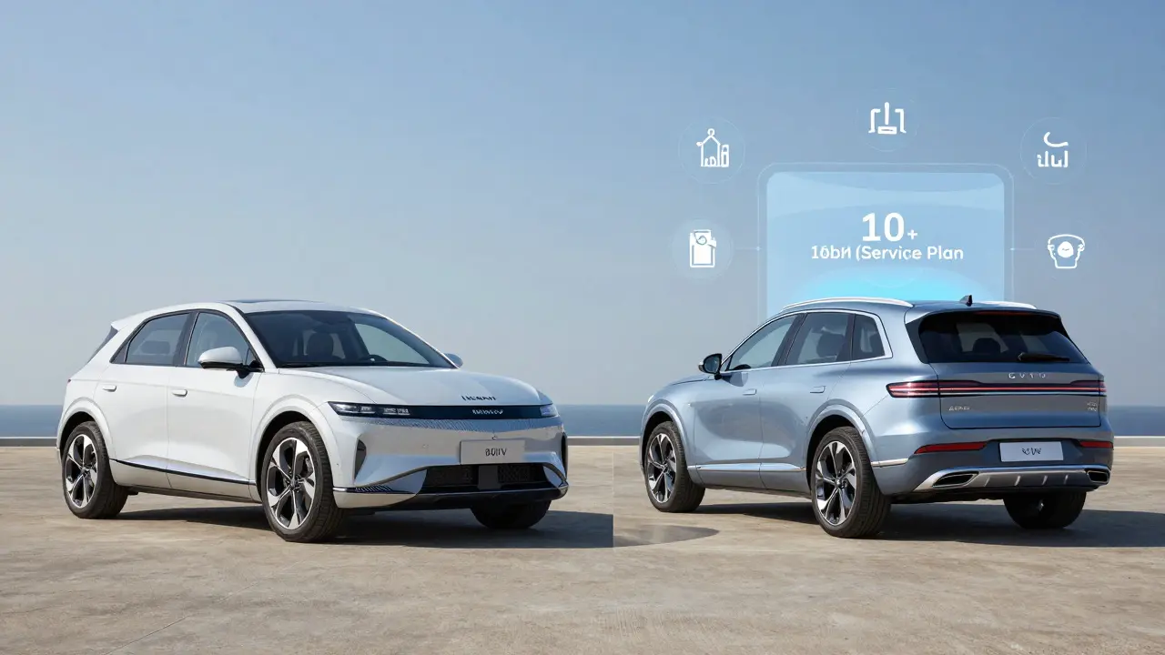 Srovnání Hyundai Ioniq 5 a Genesis GV90 s důrazem na nabíjení a servisní záruku.